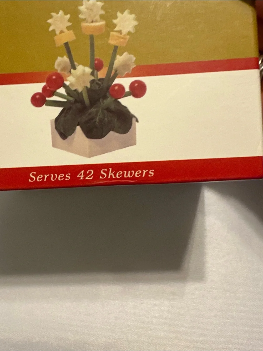 Skewer Food Server - Red and White new in box